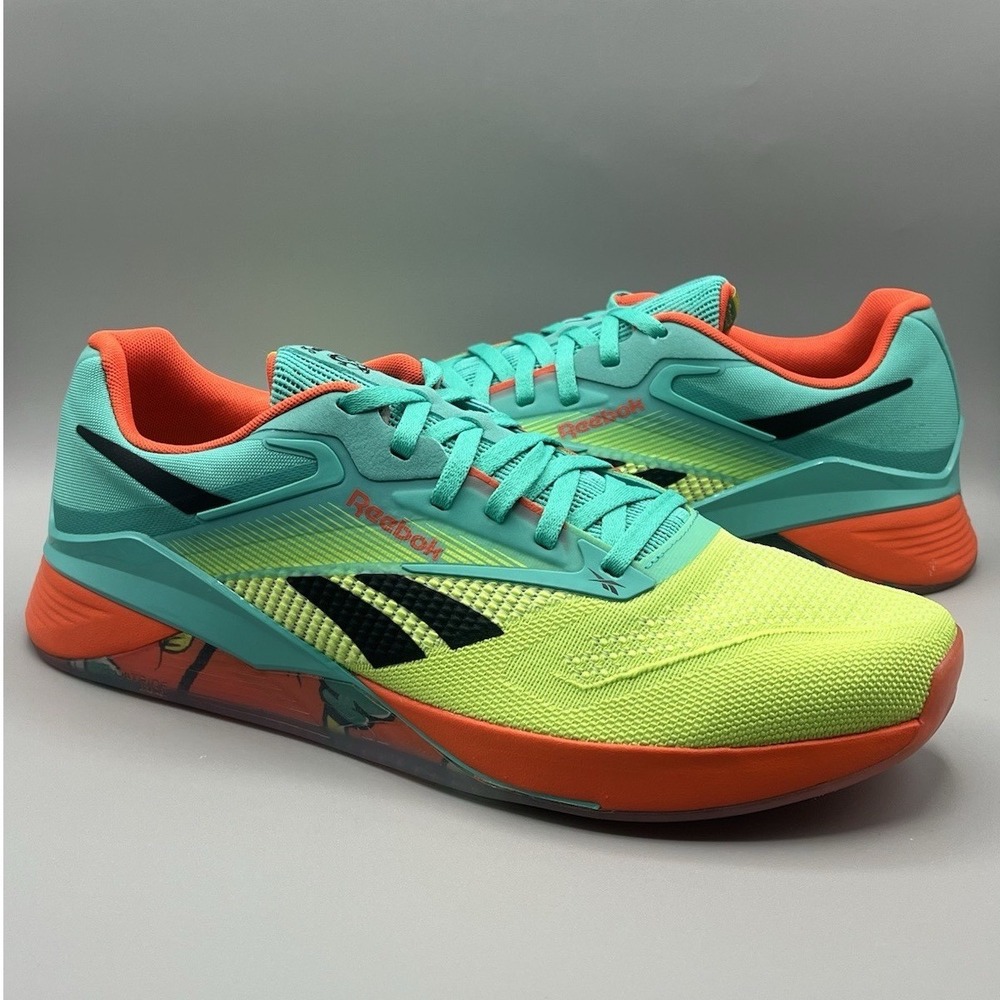 Reebok NANO X4 Unleashed Cross Training Green Yellow Gym Shoes - Men's Size 13